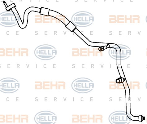 Conduite à haute/basse pression, climatisation BEHR HELLA SERVICE *** PREMIUM LINE ***