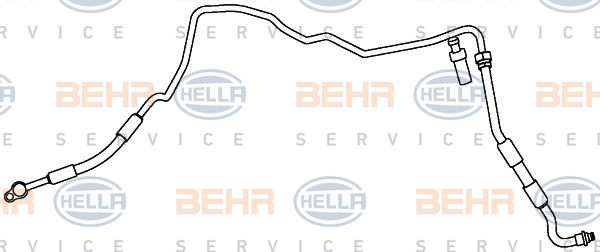 Conduite à haute pression, climatisation BEHR HELLA SERVICE *** PREMIUM LINE ***