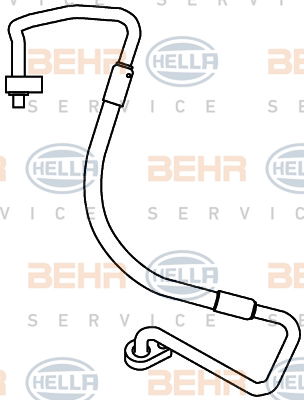 Conduite à haute pression, climatisation BEHR HELLA SERVICE *** PREMIUM LINE ***