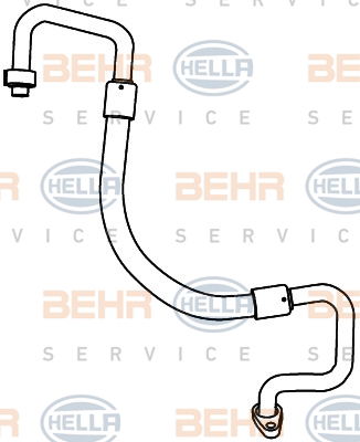Conduite à haute/basse pression, climatisation BEHR HELLA SERVICE *** PREMIUM LINE ***