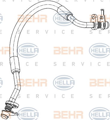 Conduite à haute pression, climatisation BEHR HELLA SERVICE *** PREMIUM LINE ***