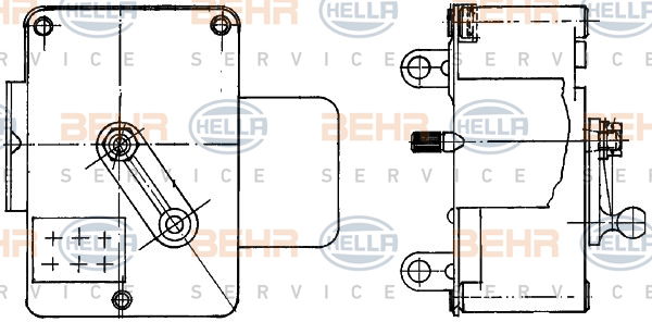 Élément d'ajustage, clapet de mélange BEHR HELLA SERVICE *** PREMIUM LINE ***