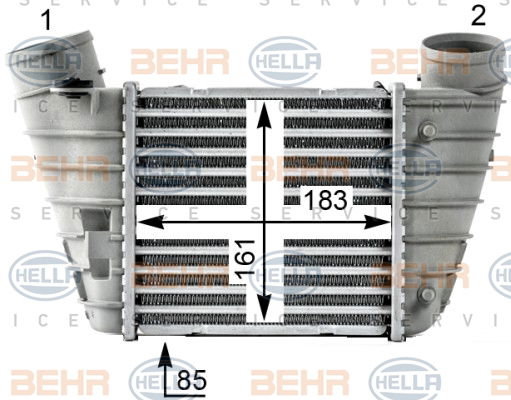 Intercooler, échangeur BEHR HELLA SERVICE *** PREMIUM LINE ***