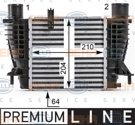 Intercooler, échangeur BEHR HELLA SERVICE *** PREMIUM LINE ***