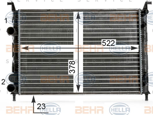 Radiateur, refroidissement du moteur