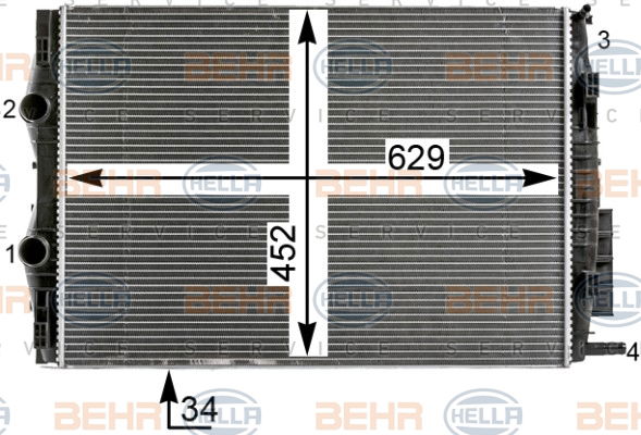 Radiateur, refroidissement du moteur