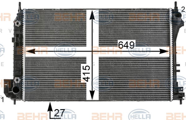 Radiateur, refroidissement du moteur