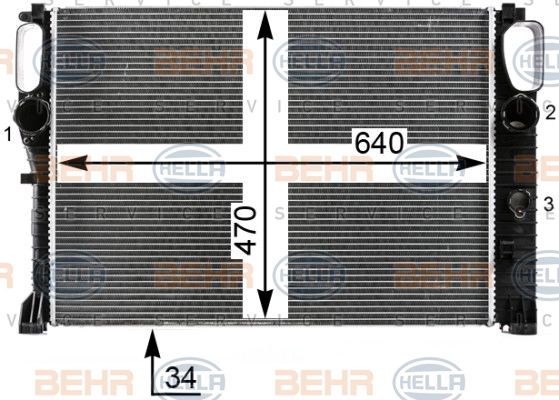 Radiateur, refroidissement du moteur