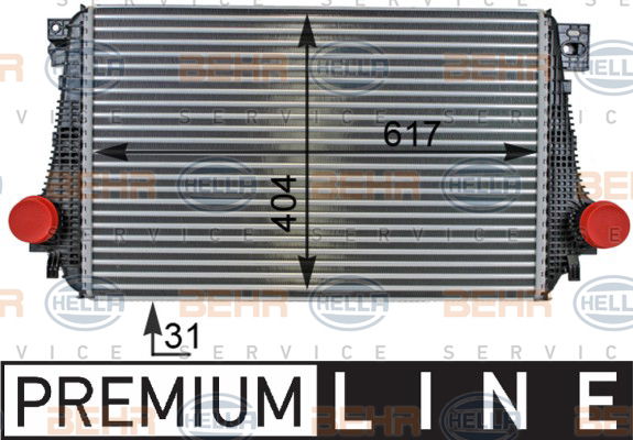 Intercooler, échangeur BEHR HELLA SERVICE *** PREMIUM LINE ***