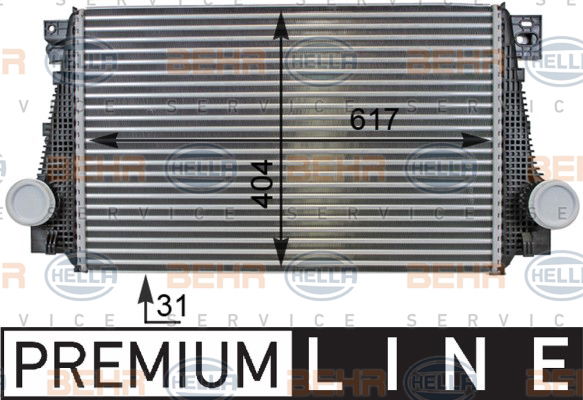Intercooler, échangeur BEHR HELLA SERVICE *** PREMIUM LINE ***