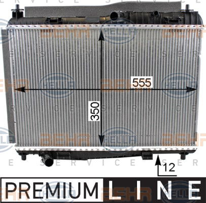 Radiateur, refroidissement du moteur BEHR HELLA SERVICE *** PREMIUM LINE ***