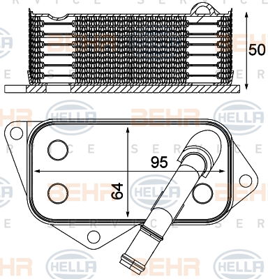 Radiateur d'huile BEHR HELLA SERVICE