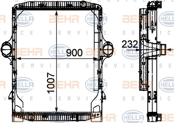 Module de refroidissement BEHR HELLA SERVICE *** PREMIUM LINE ***