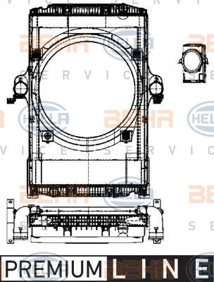 Module de refroidissement BEHR HELLA SERVICE *** PREMIUM LINE ***