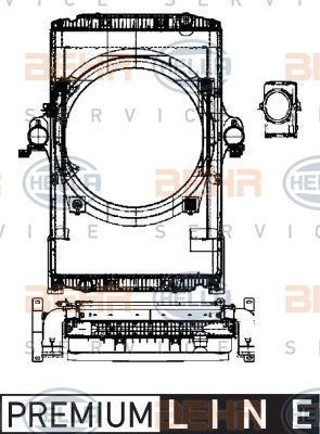 Module de refroidissement BEHR HELLA SERVICE *** PREMIUM LINE ***