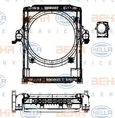 Module de refroidissement BEHR HELLA SERVICE *** PREMIUM LINE ***