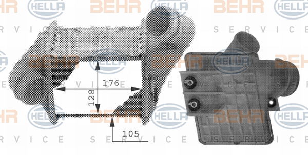 Intercooler, échangeur BEHR HELLA SERVICE *** PREMIUM LINE ***