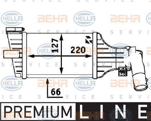 Intercooler, échangeur BEHR HELLA SERVICE *** PREMIUM LINE ***