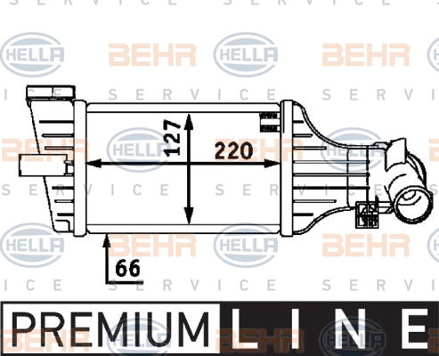 Intercooler, échangeur BEHR HELLA SERVICE *** PREMIUM LINE ***