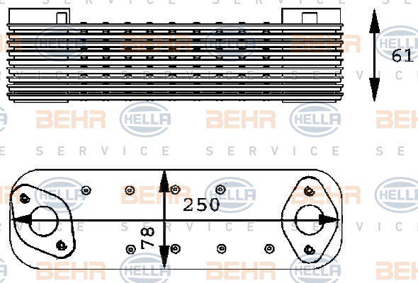 Radiateur d'huile BEHR HELLA SERVICE *** PREMIUM LINE ***