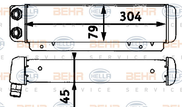 Radiateur d'huile BEHR HELLA SERVICE *** PREMIUM LINE ***