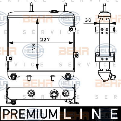 Radiateur d'huile BEHR HELLA SERVICE *** PREMIUM LINE ***