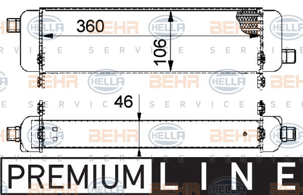 Radiateur d'huile BEHR HELLA SERVICE *** PREMIUM LINE ***