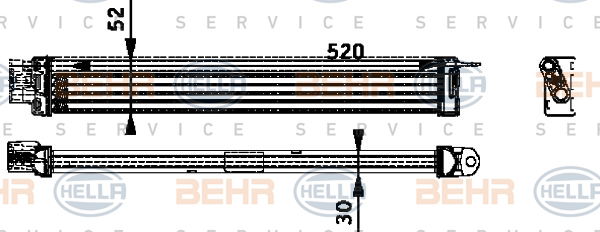 Radiateur d'huile BEHR HELLA SERVICE *** PREMIUM LINE ***