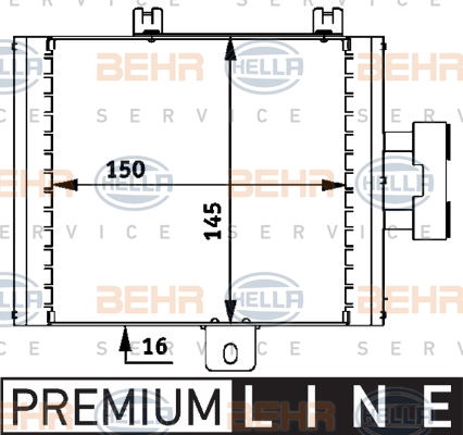 Radiateur d'huile BEHR HELLA SERVICE *** PREMIUM LINE ***