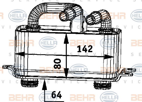 Radiateur d'huile BEHR HELLA SERVICE *** PREMIUM LINE ***