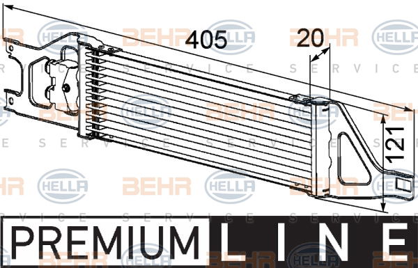 Radiateur d'huile de boîte automatique