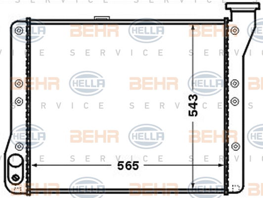 Radiateur, refroidissement du moteur BEHR HELLA SERVICE *** PREMIUM LINE ***
