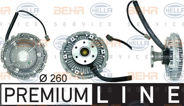 Embrayage, ventilateur de radiateur BEHR HELLA SERVICE *** PREMIUM LINE ***