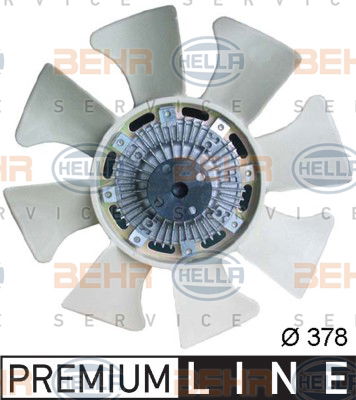 Ventilateur, refroidissement du moteur BEHR HELLA SERVICE *** PREMIUM LINE ***