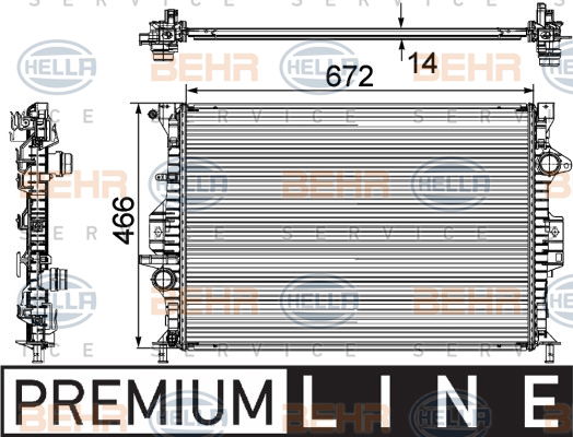 Radiateur, refroidissement du moteur