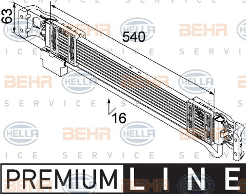 Radiateur d'huile BEHR HELLA SERVICE *** PREMIUM LINE ***