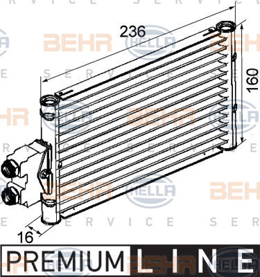 Radiateur d'huile de boîte automatique