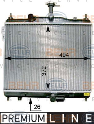 Radiateur, refroidissement du moteur