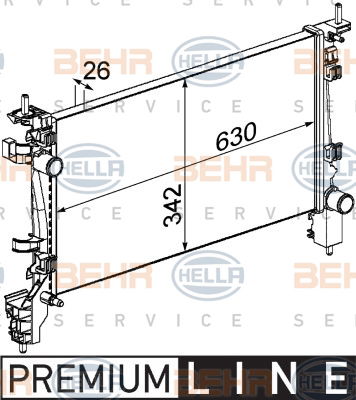 Radiateur, refroidissement du moteur