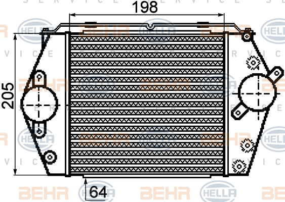 Intercooler, échangeur BEHR HELLA SERVICE