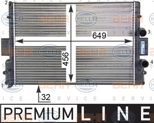 Radiateur, refroidissement du moteur