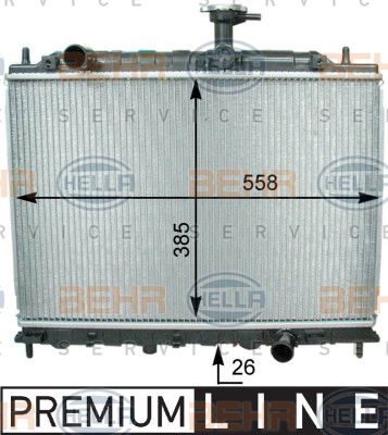 Radiateur, refroidissement du moteur