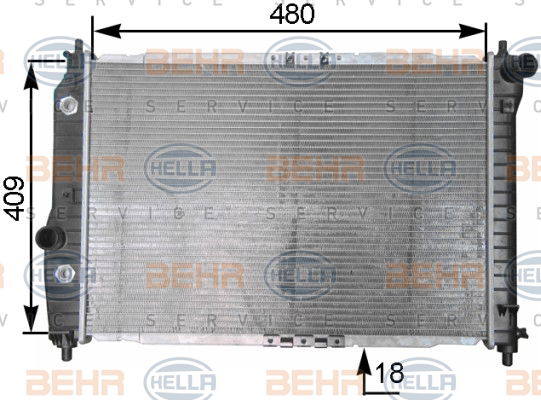 Radiateur, refroidissement du moteur