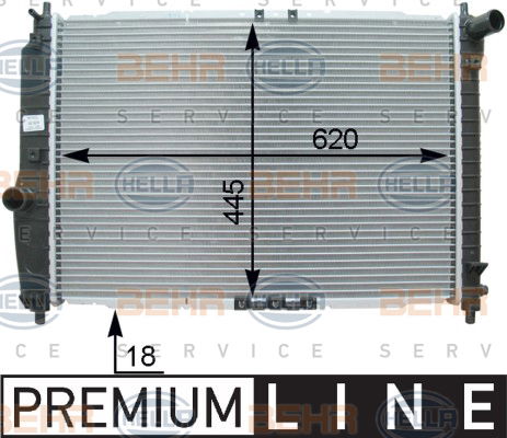 Radiateur, refroidissement du moteur