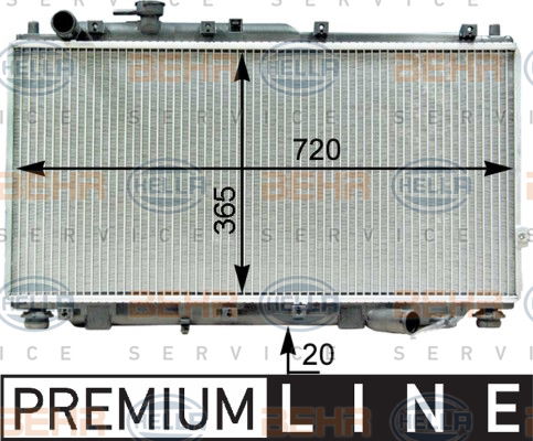 Radiateur, refroidissement du moteur