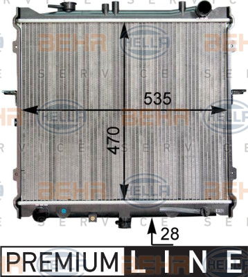 Radiateur, refroidissement du moteur