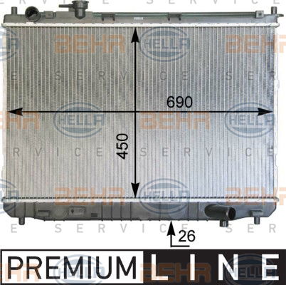 Radiateur, refroidissement du moteur