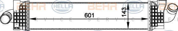 Intercooler, échangeur BEHR HELLA SERVICE *** PREMIUM LINE ***