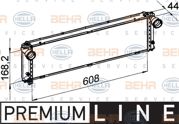 Radiateur, refroidissement du moteur BEHR HELLA SERVICE *** PREMIUM LINE ***