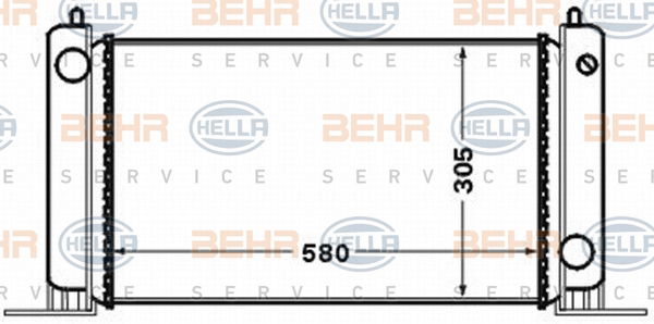 Radiateur, refroidissement du moteur BEHR HELLA SERVICE